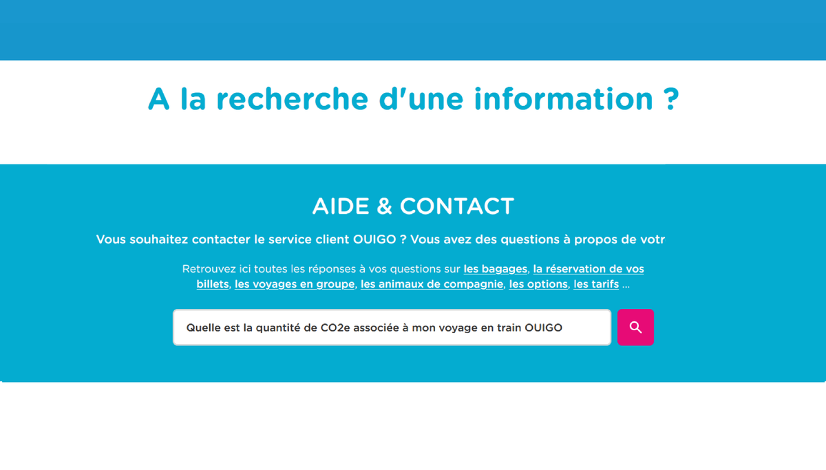L1431_3's tweet photo. #L1431 #Thread #Climat 

Sur ce fil, je me place en tant que client, j’achète un billet #Ouigo.
J’observe si les clients sont correctement informés de l’empreinte carbone de leur voyage. #CO2 https://t.co/X8v0nHA4sv