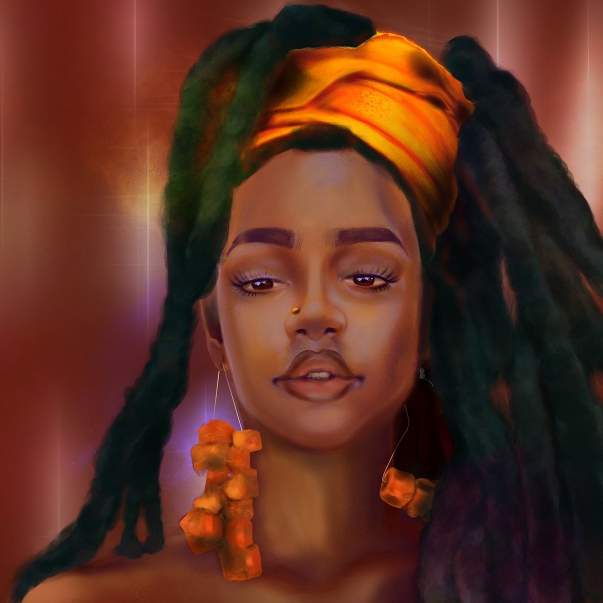 mermanaut's tweet photo. Golden. A piece out of a series I’m working on of women of color.
#pocart #procreateart #golden #blackisbeautiful #womenofcolor #colorstudies #paintstudies #skintonestudies #artworldwide #miamiart #digitalpainting #digitalart https://t.co/MeK01nIq8h