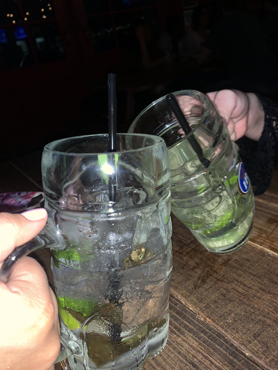 HappyHourSyr's tweet photo. OKAY WE GET IT... not everyone is into beer:  🤪 good for you #WolfBiergartenSyracuse has a whole list of amazing cocktails! 
Try the coconut mojito 🥥and thank us later: 
#coconutmojito #beer #cocktails #happyhour #happyhoursyr #5oclock #syracuse #eatlocal #drinklocal https://t.co/bRodskvtb2