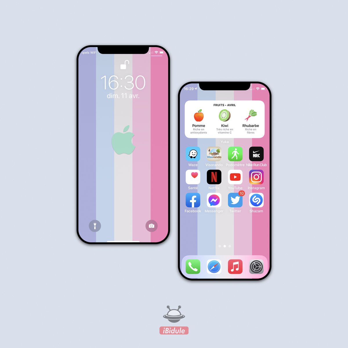 _iBidule's tweet image. Hi people...

Setup on iPhone X today 
#iOS145Beta7 

Wallpapers &quot;Pastel Stripes&quot; 
inspired by icon of @payrun76 

RT &amp;amp; Follow for more...