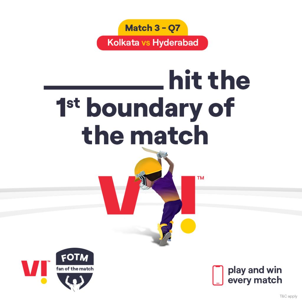 ViCustomerCare's tweet photo. Answer this question correctly in the comments section. And you can win an iPhone every match. Ready to be today's #FanOfTheMatch? #SRHvsKKR #IPL2021
Also, keep an eye out for the next question. https://t.co/wjrF3xYHpy