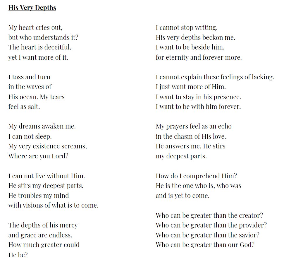 AnnoyedAntbear's tweet image. Happy Sunday! I was lead in prayer to put God's word into more poems this week. I pray that as you read, you ponder the incomprehensible vastness and glory of our everlasting father. The one who is, who was, and is yet to come. @mydocjackson @ReviewApostolic