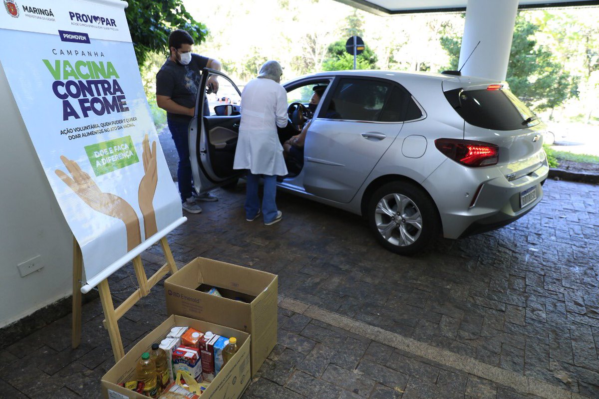 UlissesMaia's tweet photo. Arrecadamos cerca de 750 quilos de alimentos ontem na Campanha "Vacina Contra a Fome". Ação muito positiva, em parceria com o Provopar, para ajudar famílias em situação de vulnerabilidade social. Um pequeno gesto de solidariedade garante comida na mesa de muitas pessoas. https://t.co/fDCfbOzemw