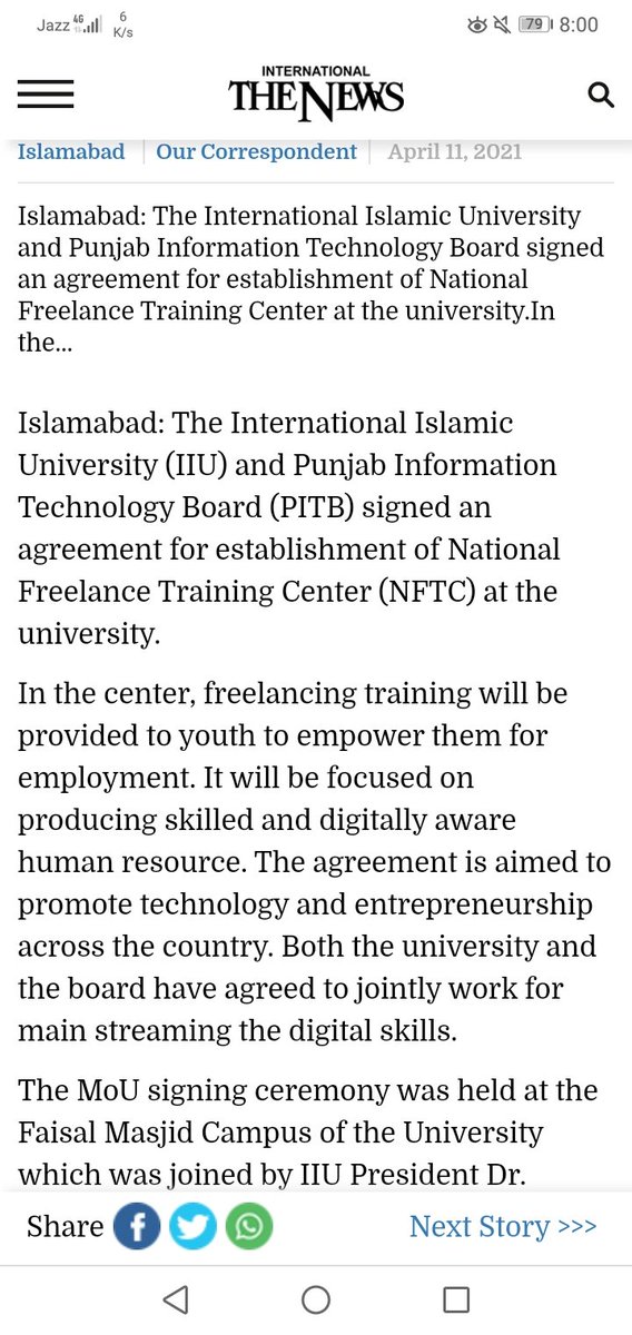 StudentsIiui's tweet photo. Some great news 💕
#IIUI https://t.co/4vS9ynTLSa