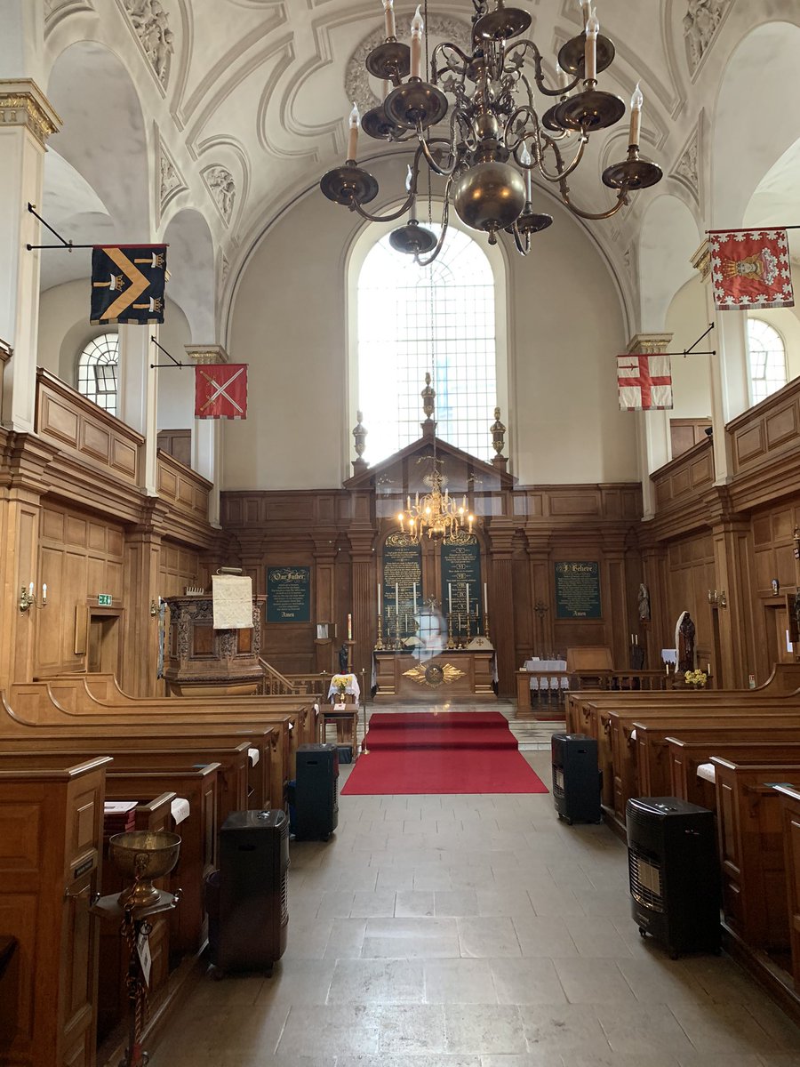 The splendidly named St Andrew by the Wardrobe is where, before it was gutted first by the Great Fire & then by the Luftwaffe, William Shakespeare was for 15 years a parishioner.