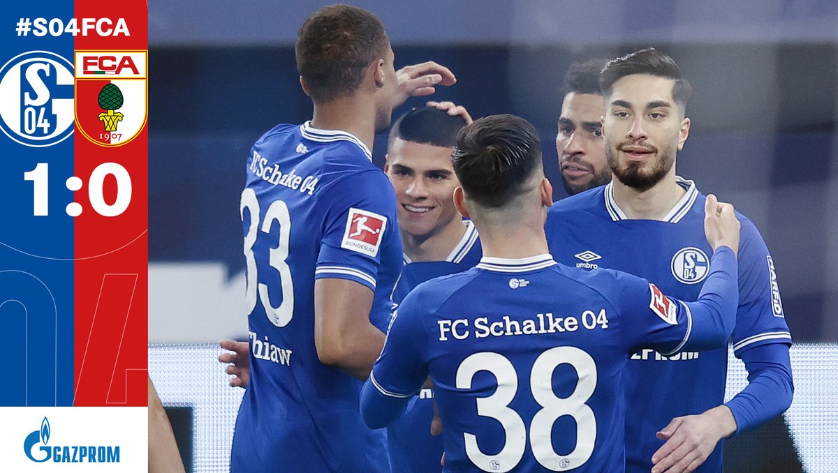 s04's tweet photo. +++ ABPFIFF +++

Jawoll! Heimsieg gegen den @FCAugsburg 🙌🏽

#S04 | 🔵⚪️ | #S04FCA https://t.co/D20winPyY3