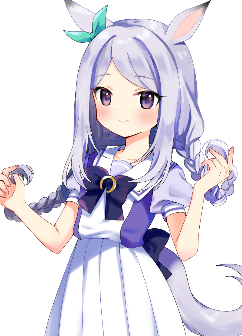 mejiro mcqueen (umamusume) 1girl animal ears horse ears solo tail horse tail long hair  illustration images