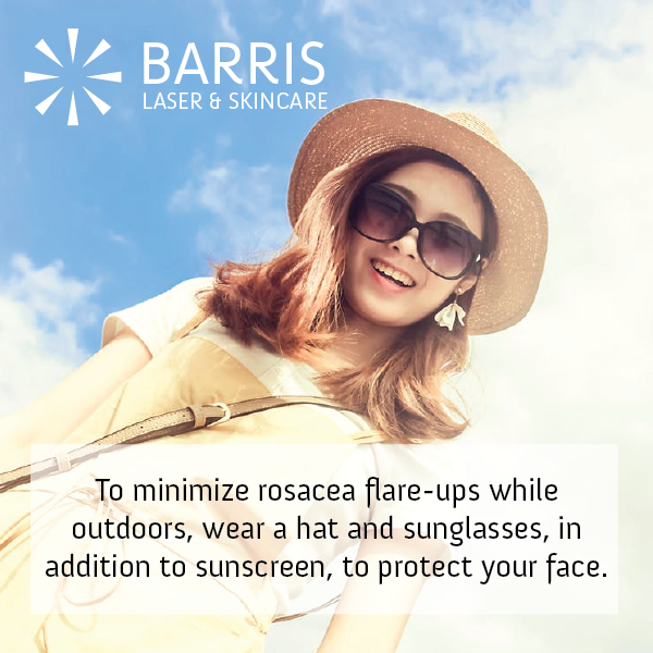 barrislaser's tweet photo. To minimize #rosacea flare-ups while outdoors, wear a hat and sunglasses, in addition to #sunscreen, to protect your face.
.
.
.
#SkinCare #SkinCareTips #RosaceaTips
#keepyourskinyoung #skincarewisdom #wednesdaywisdom #rosaceaawarenessmonth https://t.co/F4irerwwsK