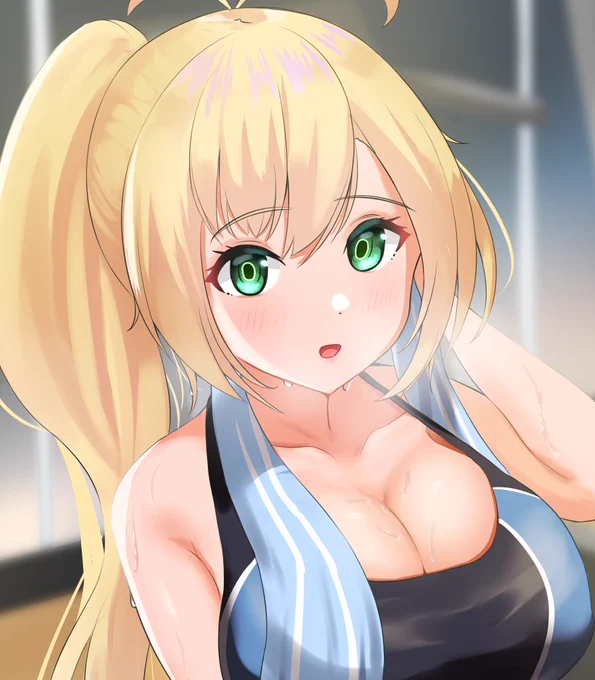 同じクラスの弦巻マキさんとジムでばったり会った。学校では話したこと無かったけど、まさかこんなところで接点ができるなんて…。これから通いつめて仲良くなるぞ…! 