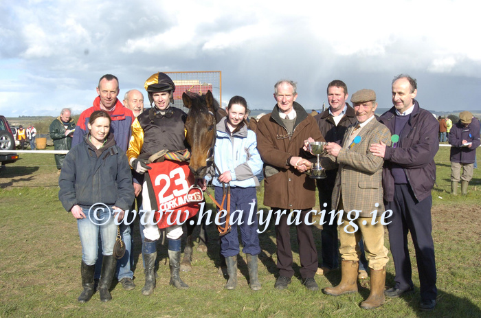 #fromthearchives  #15yearsold 
Dromahane #ptp  April-2006
"Cherry Wolf" and <a href="/DerekOConnor82/">Derek O Connor</a> (double on card) win for owner Nancy Hennessy.
(c)healyracing.ie