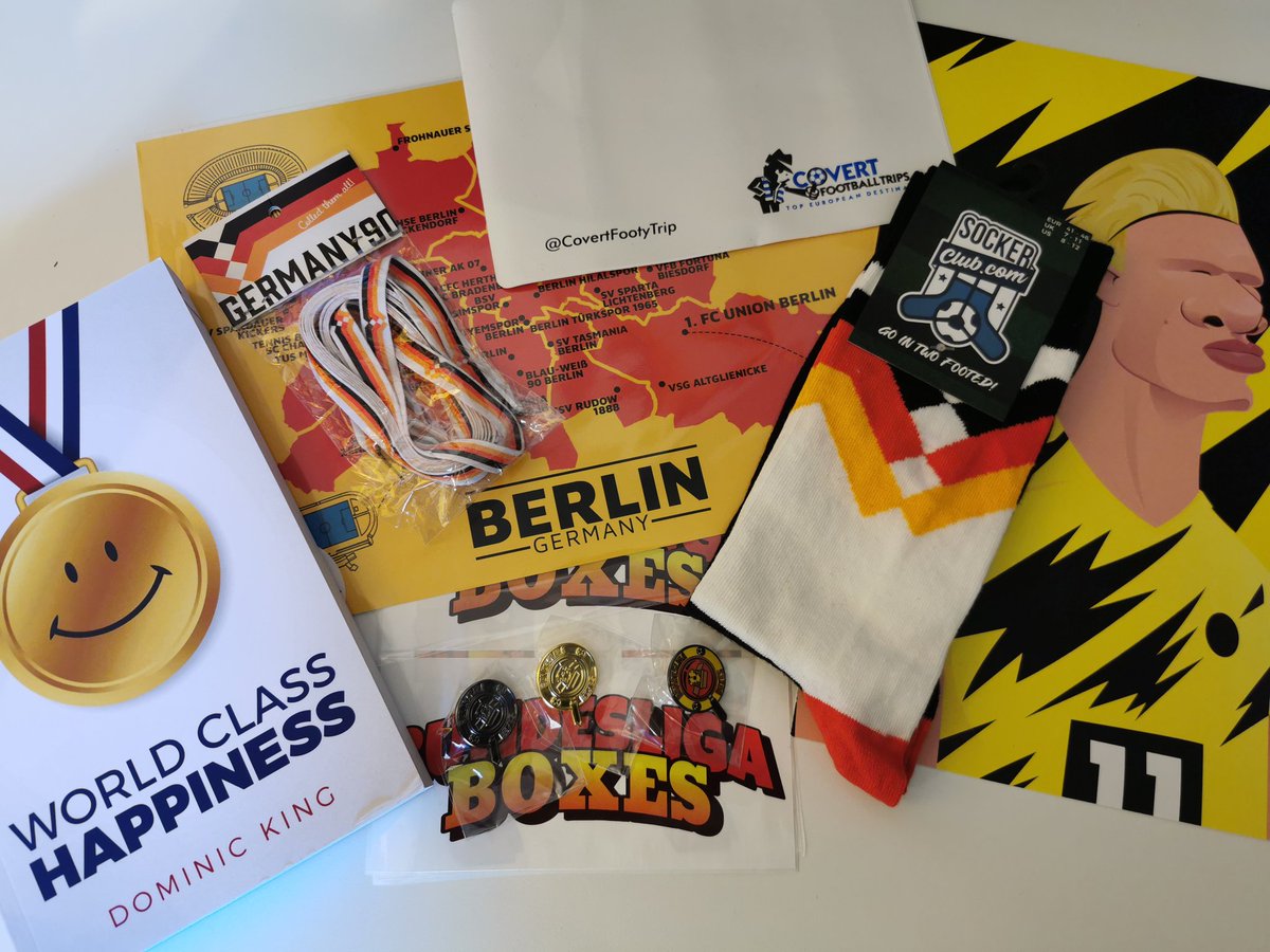 BundesligaBoxes's tweet photo. 𝗪𝗜𝗡 𝗔 𝗕𝗨𝗡𝗗𝗘𝗦𝗟𝗜𝗚𝗔 𝗕𝗢𝗫 𝗢𝗙 𝗚𝗢𝗢𝗗𝗜𝗘𝗦!

🔃 RETWEET
✅ FOLLOW

Prize has great items we've included from partners! Ends 8pm 13/4

🕵️‍♀️Haaland Print 
🕵️‍♀️Berlin Club Map
🕵️‍♀️World Class Happiness
🕵️‍♀️Socks
🕵️‍♀️Laces
🕵️‍♀️Bundesliga Boxes Pins
🕵️‍♀️Passport Cover
🕵️‍♀️Stickers https://t.co/yZFQJtUBio