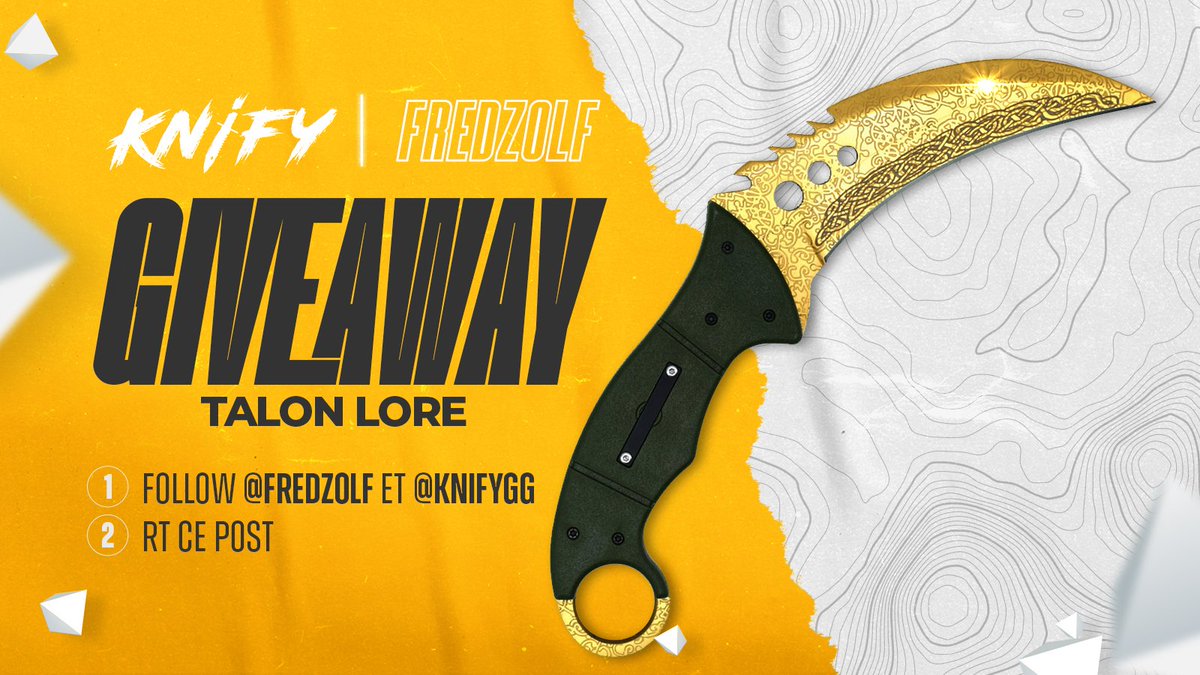 FredZolf's tweet image. Hello ici,
Tu veux pouvoir récupérer ce superbe objet qui fera de toi une personne a la pointe de la mode ?
Rien de plus simple !
RT + FOLLOW @KnifyGG rt @FredZolf
TAS LE 17/04.
Bonne chance a tous !