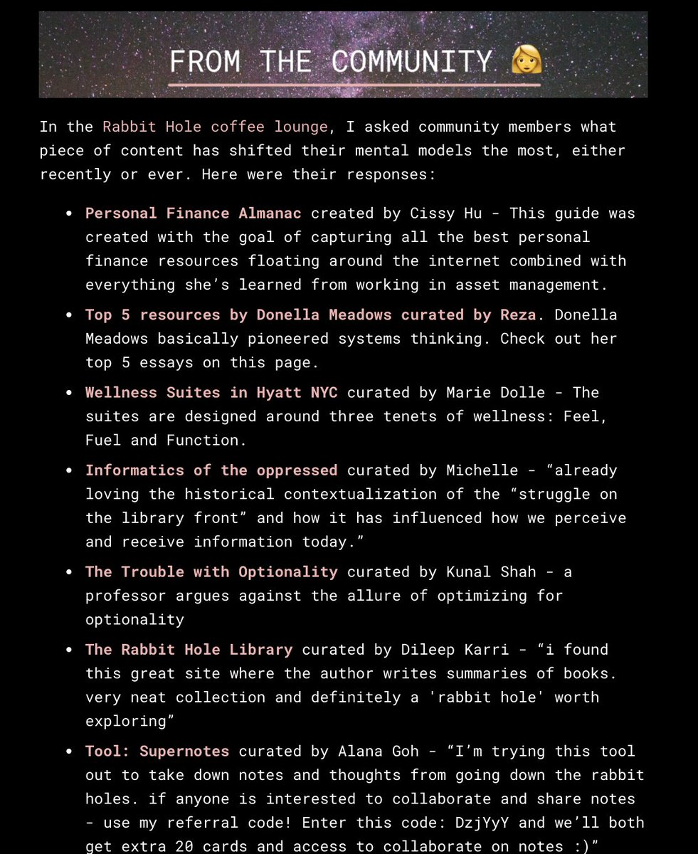 patriciamou_'s tweet image. new volume of @rabbitholes_  on ideas that stretched my mind in April so far

snapshots of my favorite sections ☺️