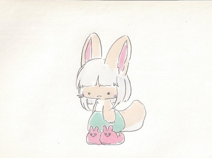 かわいいスリッパをはくナナチ。
#イラスト #メイドインアビス #お絵描き 