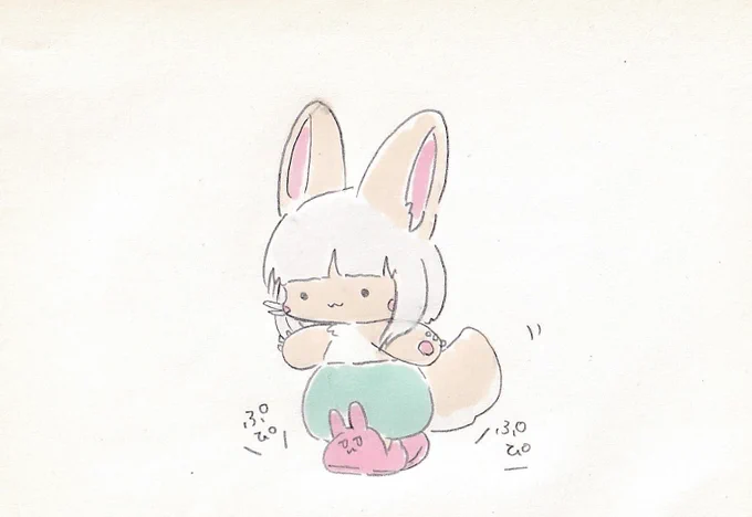 かわいいスリッパをはくナナチ。
#イラスト #メイドインアビス #お絵描き 