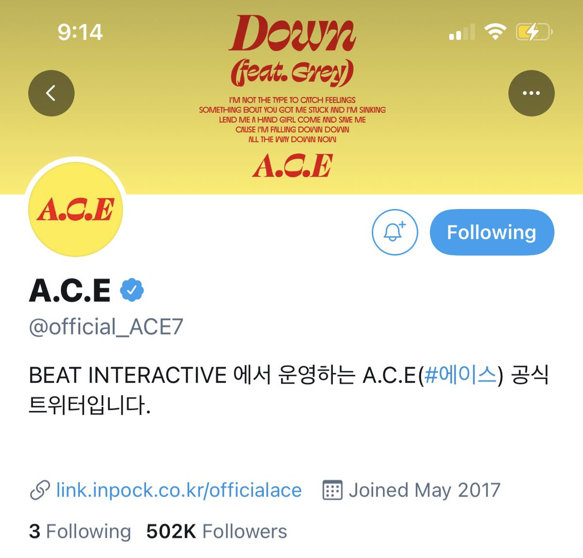 Sun 11 Apr (cont): @official_ACE7 unveiled a new layout, and their Instagram page looks as stunning as ever.  https://instagram.com/official_a.c.e7?igshid=1f5660pe632ks