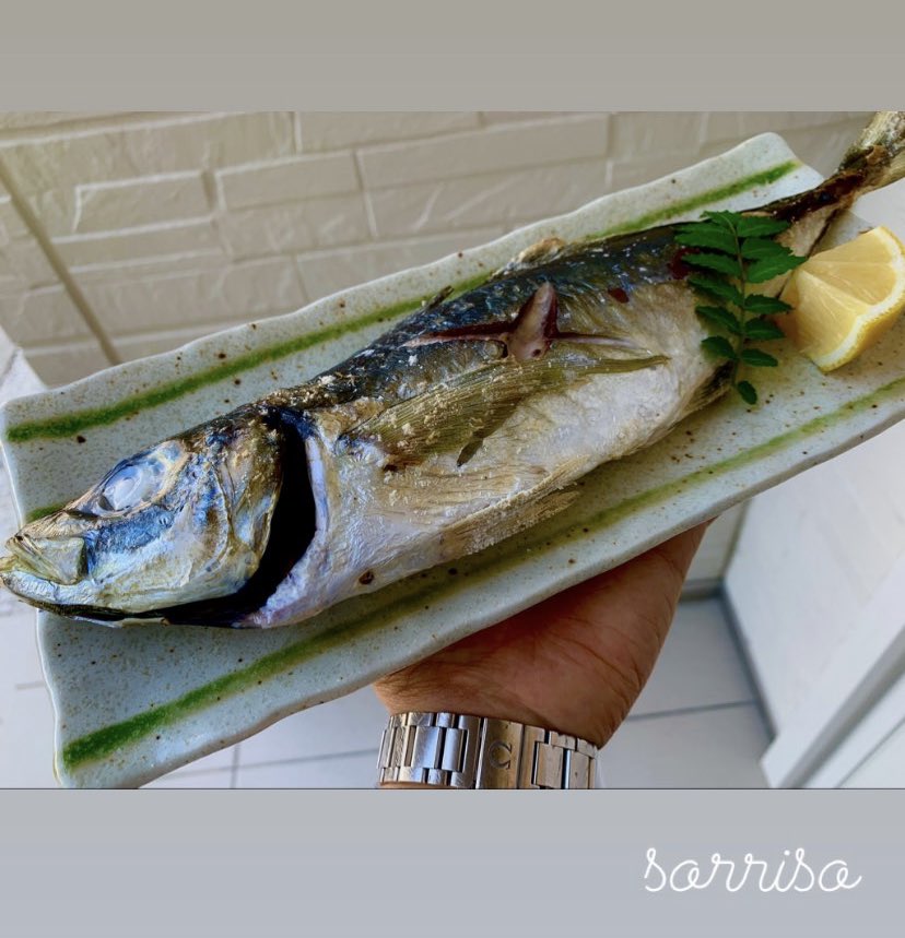 鯵の塩焼き　

生徒さんの要望でお魚を焼きました！

上手に焼けて好評でした♪

和食の基本もレッスンしますのでお待ちしてます。