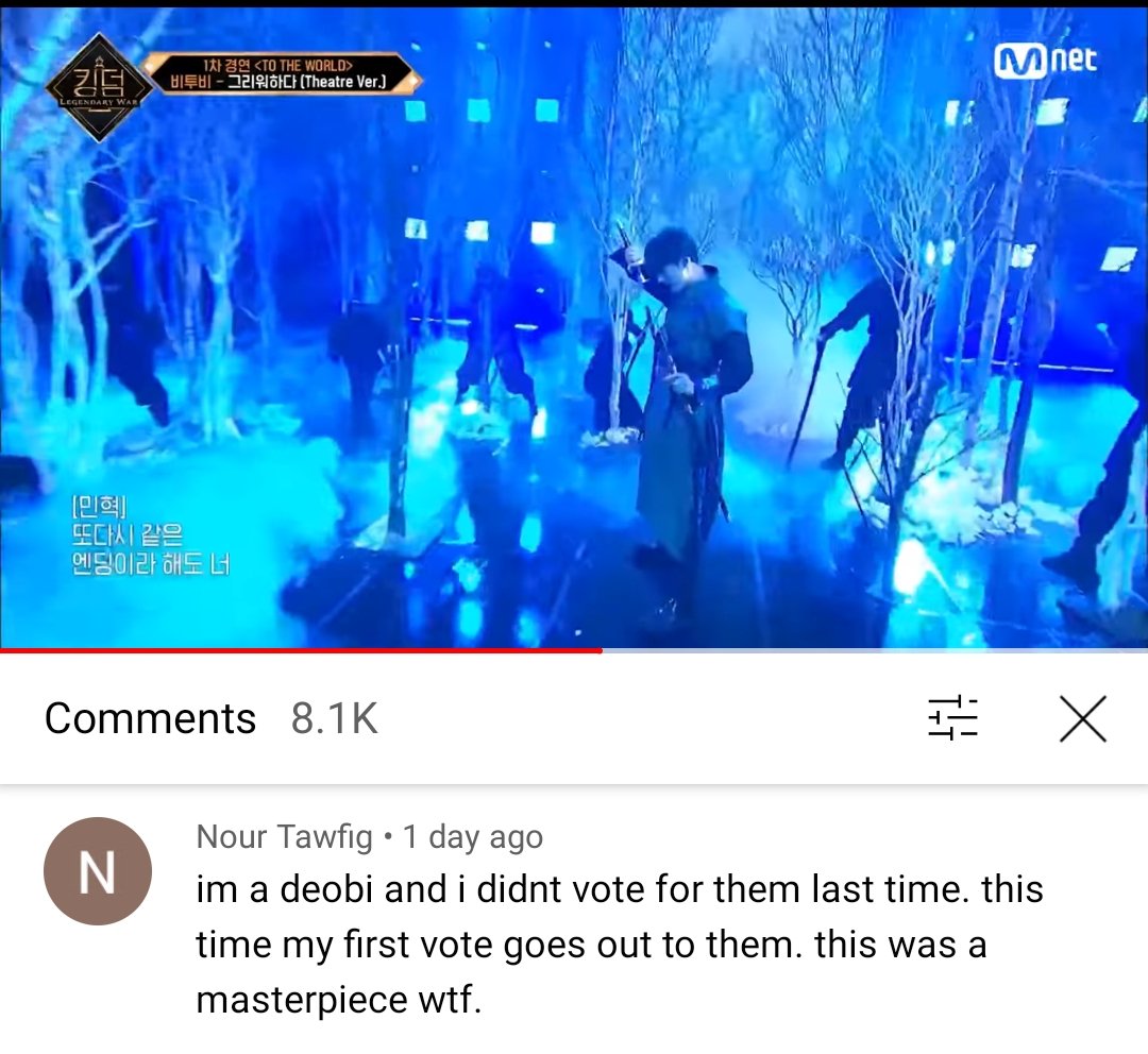 "... I didnt vote for them last time. This time my first vote goes to them..." #BTOB_ON_KINGDOM