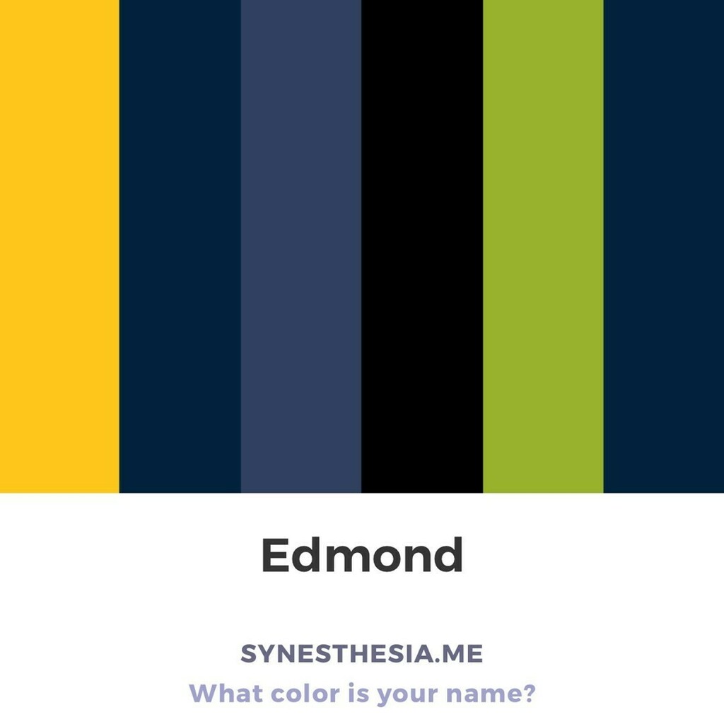 SynesthesiaMe's tweet photo. What color is your name? #whatcolorisyourname #synesthesia #synesthesiame #nameoftheday #customnames #nameportraits #wciyn #edmond⁠ https://t.co/ndPozUbavl https://t.co/zsHD1PIhNe
