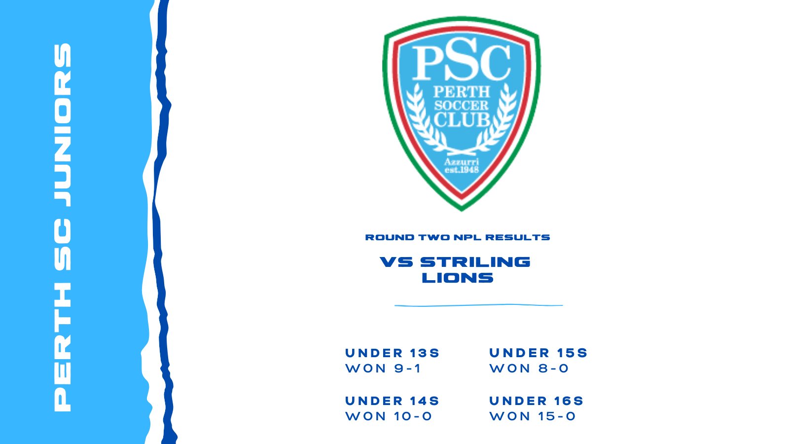 Perth Soccer Club on Twitter "Today’s junior NPL results from DorrienGardens.…