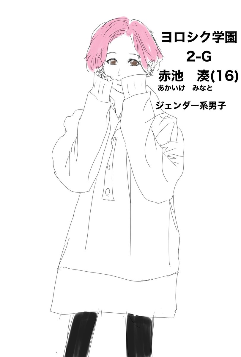 まだラフなのでこちらの垢で 前に萌え袖男子を描いてみようと話になったのでチャレン Tak ゲーム垢 の漫画