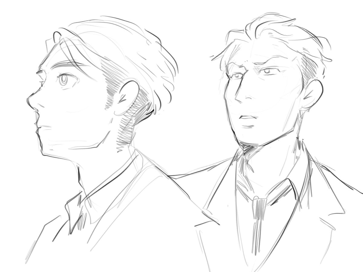 trying new brushes so sketches of some of my faves 