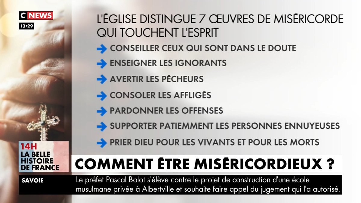 📺🎙️@cnews
Les 7 œuvres de la Miséricorde #EQE #Miséricorde