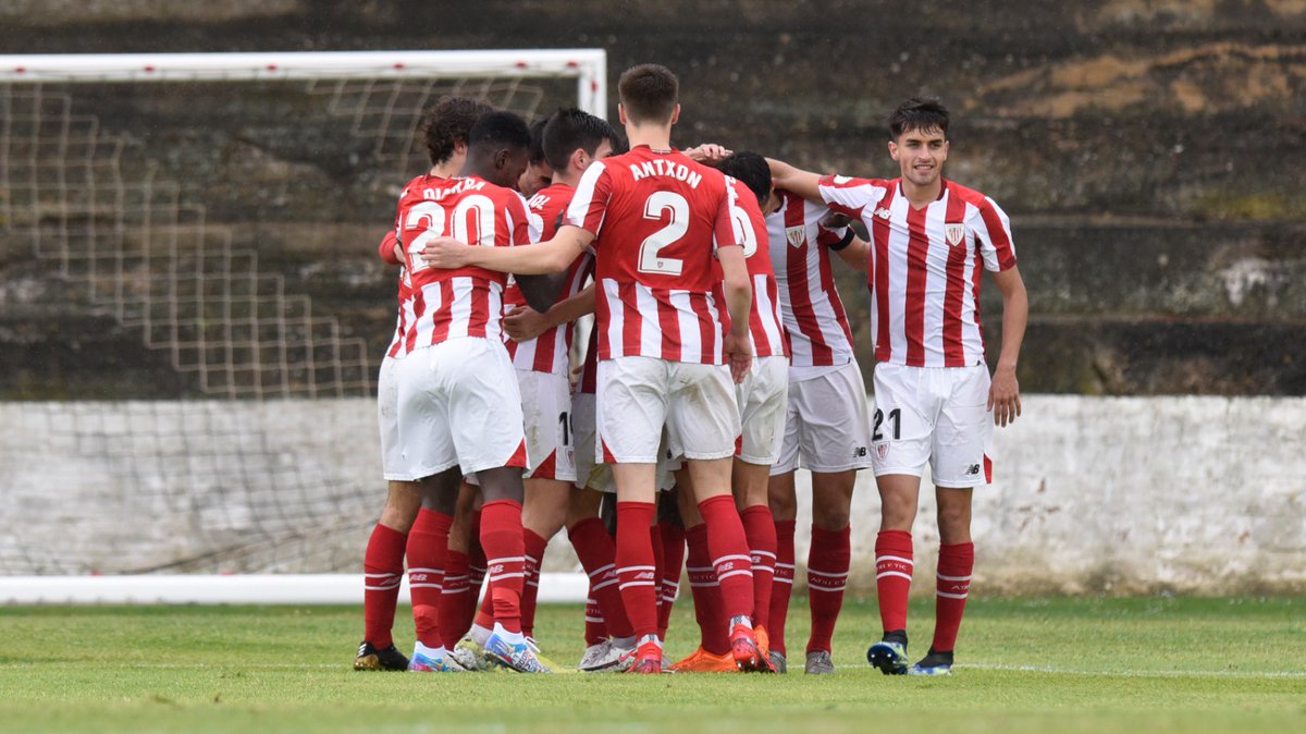FINAL I Gran victoria del #BilbaoAthletic, que logra tres importantes puntos en el Ciudad de Tudela tras una exhibición de pegada. 

𝗟𝗮𝗻 𝗯𝗶𝗸𝗮𝗶𝗻𝗮, 𝗺𝘂𝘁𝗶𝗹𝗮𝗸!!

1-4 I #TudelanoBilbaoAthletic #AthleticLezama 🦁