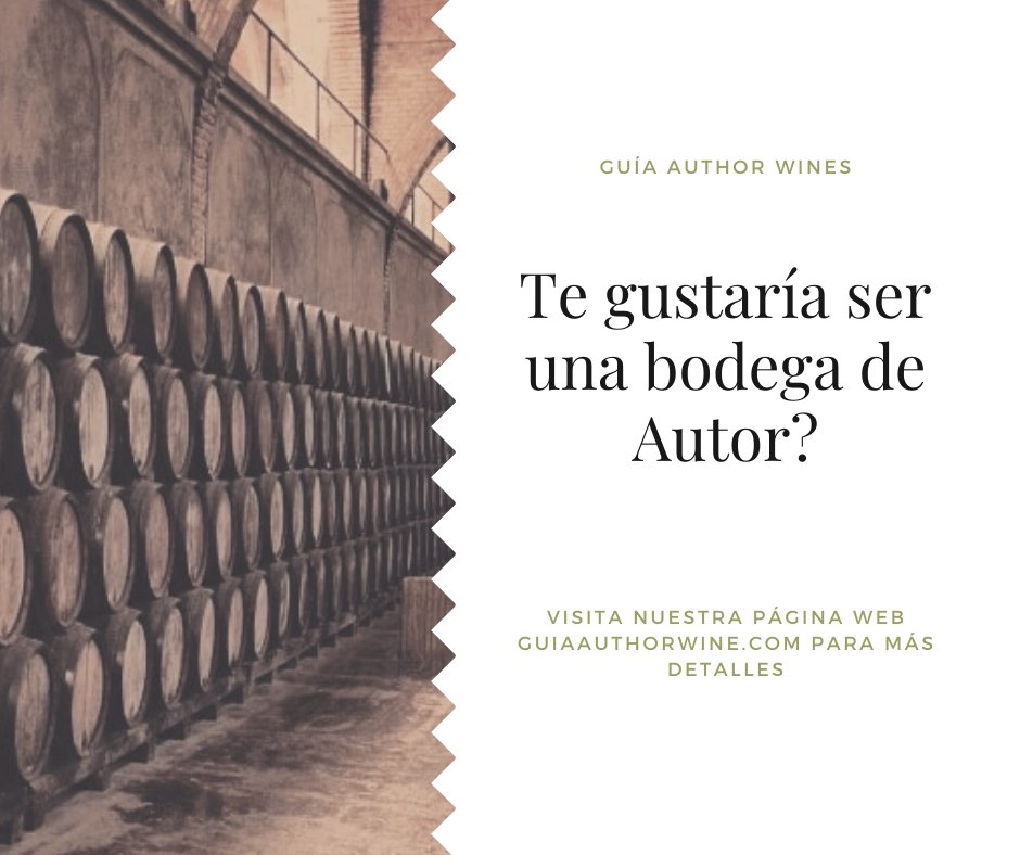 Guía Author Wines
Primera Edición Bodegas de Autor.

Visita nuestra página web;
guiaauthorwine.com