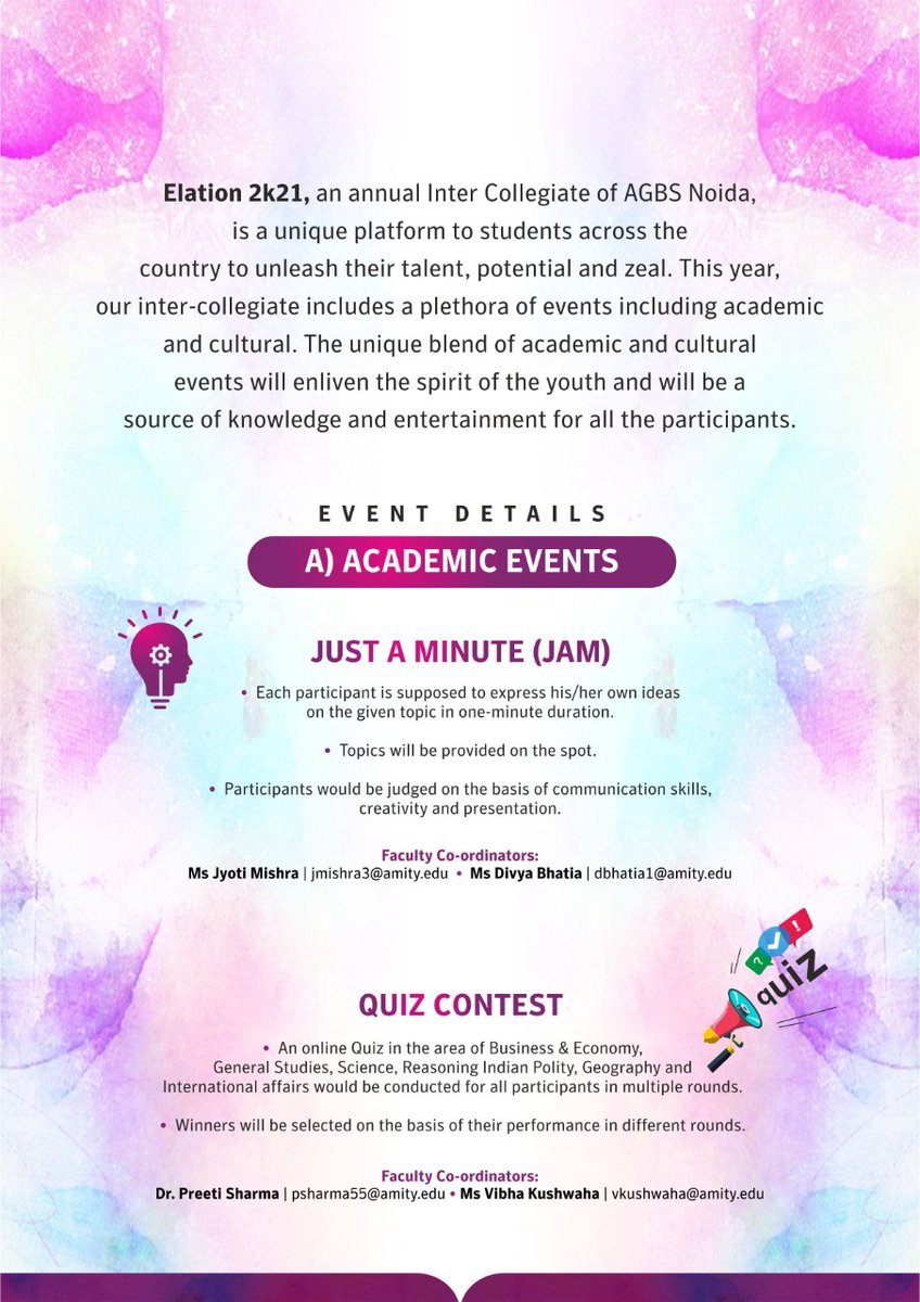 noidaagbs's tweet photo. #Elation #InterCollegiateEvent #AGBS #Noida #Amity #Noida https://t.co/oPcTksC9sh