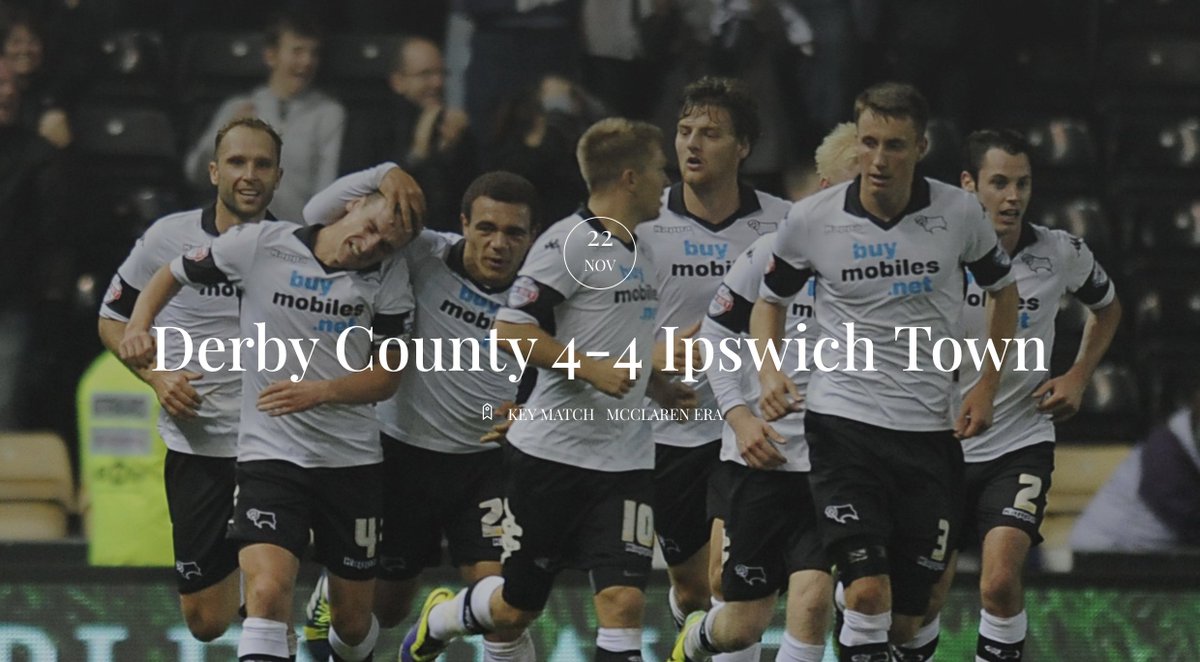 Episode 2: we looked back at a pivotal game as Steve McClaren's first game in charge of Derby in 2013 saw Derby come back to draw 4-4 with Ipswich Town after trailing 4-1 at half time.  https://open.spotify.com/episode/0Q8HY1qeHeMnMGy4S1FajQ?si=JMdrj5qySgupvy4DMeHpQw