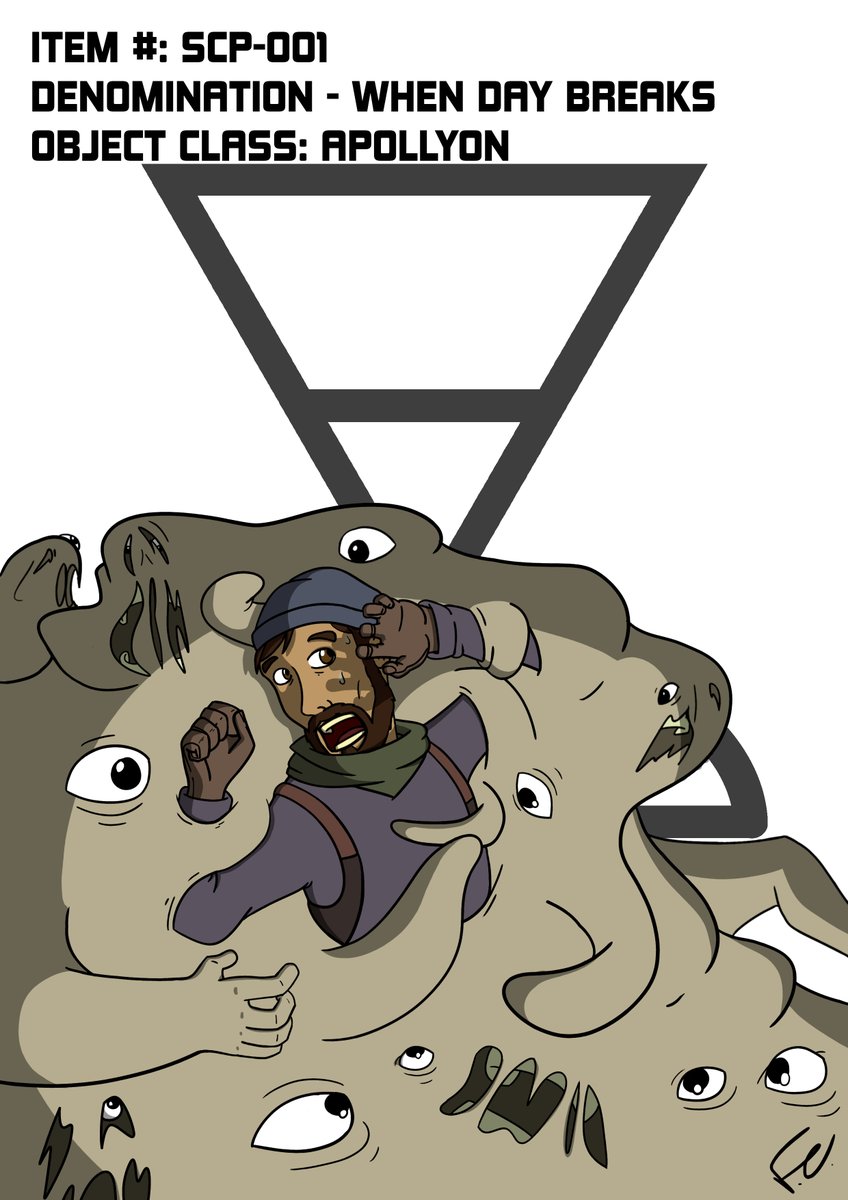 Here is another drawing dedicated to the S.C.P. Foundation. My favorite scp-001,  