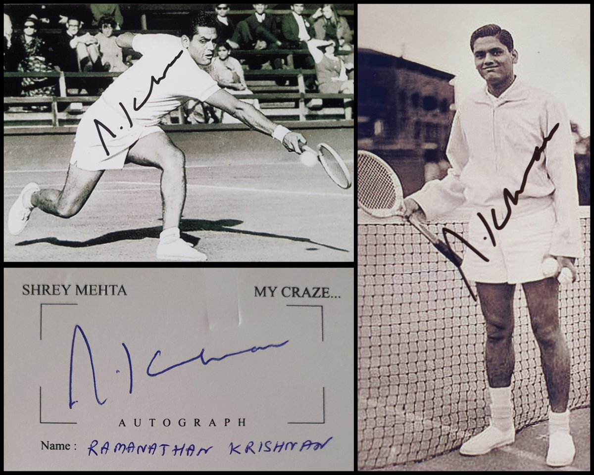 T - 80
Many Many Happy Returns of The Day To The Greatest Indian Tennis Player Ramanathan Krishnan.
.
#ramanathankrishnan #indian #tennis #tennisplayer #indiatennis #wimbledon #india #ArjunAward #PadmaShri #padmabhushan #legend #birthday #mycraze #mycollection #autograph .