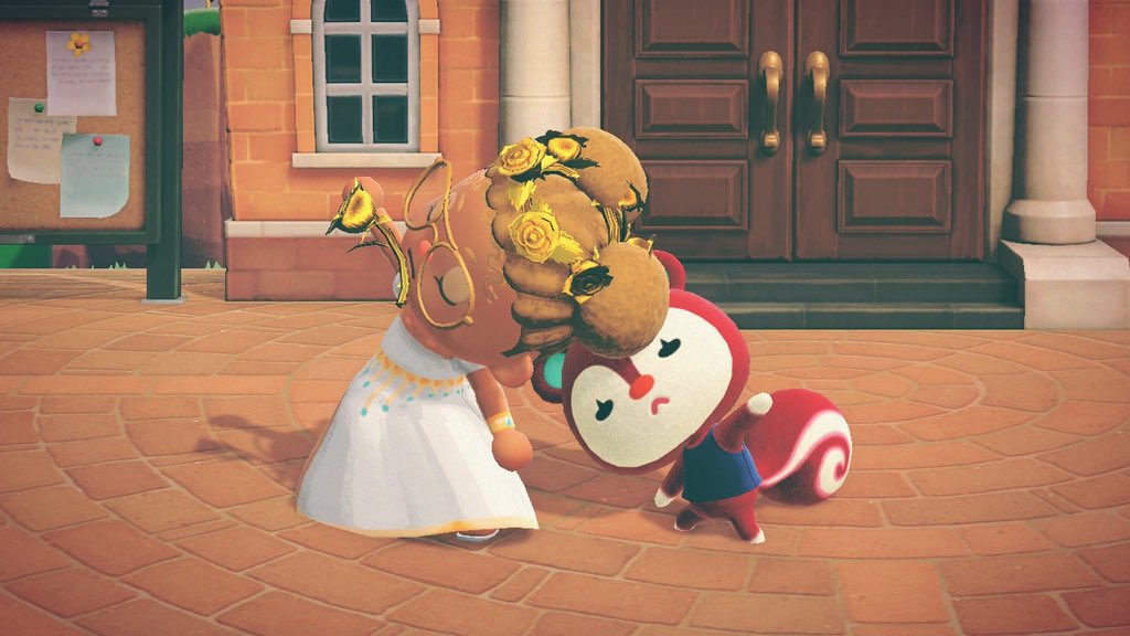 Gold_Rose_Joy's tweet photo. Sunday Morning Yoga 🧘🏽‍♀️#animalcrossing https://t.co/JwMy4lrxqk