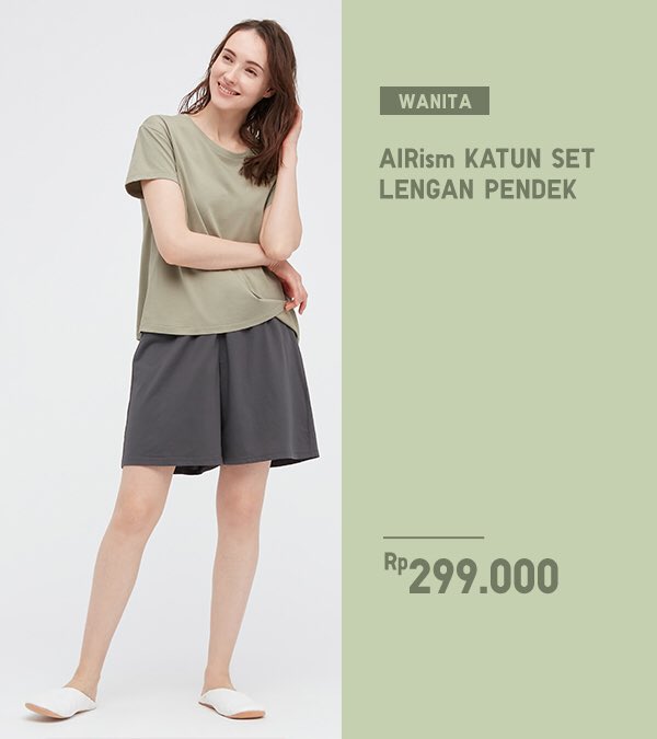 uniqloindonesia's tweet photo. Desain pakaian yang versatile dan dirancang dengan material AIRism yang sejuk serta cepat menyerap keringat. Membuat mu tetap fresh meski di cuaca panas sekalipun.
https://t.co/rdhJfIWKjZ
https://t.co/KvGGAf1XPy
#LifeWithAIRism
#UniqloIndonesia
#UniqloLifeWear https://t.co/6qyIfOTQer