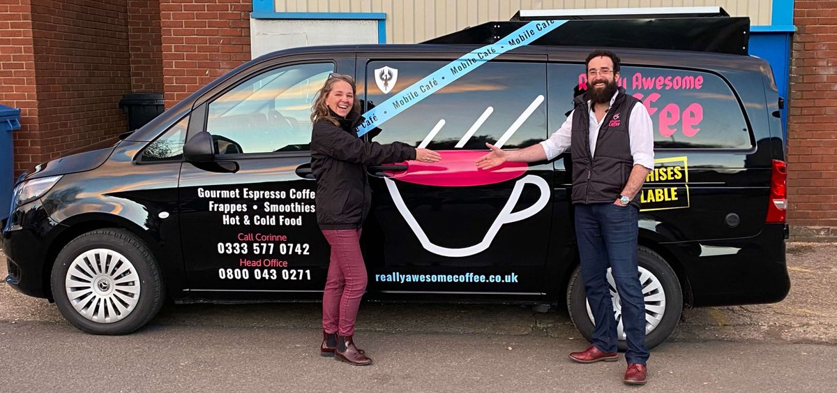 UKFranchising's tweet photo. She went from customer to business owner with @AwesomeCoffee ... read Corrine's inspiring story >>https://t.co/dqM3wrAFWN ☕️ ☕️ ☕️ #reallyawesomecoffee #franchiseinfo #franchiseopportunity #beyourownboss #recessionproofbusiness https://t.co/vckY7uWhek