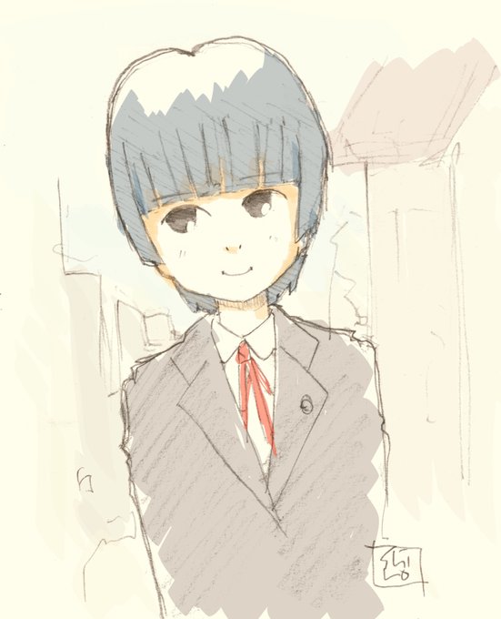 ショートカットの日のtwitterイラスト作品