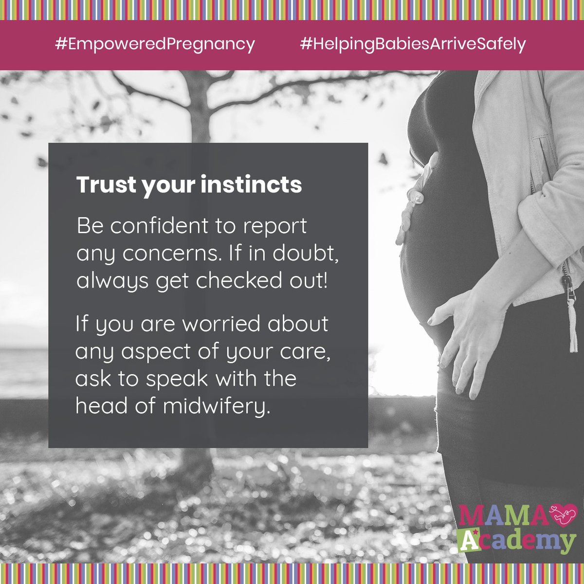 MAMAAcademy's tweet image. It's the weekend! That doesn't mean your maternity unit is closed. It doesn't matter what time of the day or night, if you are concerned, there is someone there to help. Don't wait until Monday! #HelpingBabiesArriveSafely #EmpoweredPregnancy

mamaacademy.org.uk/for-mums/call-…