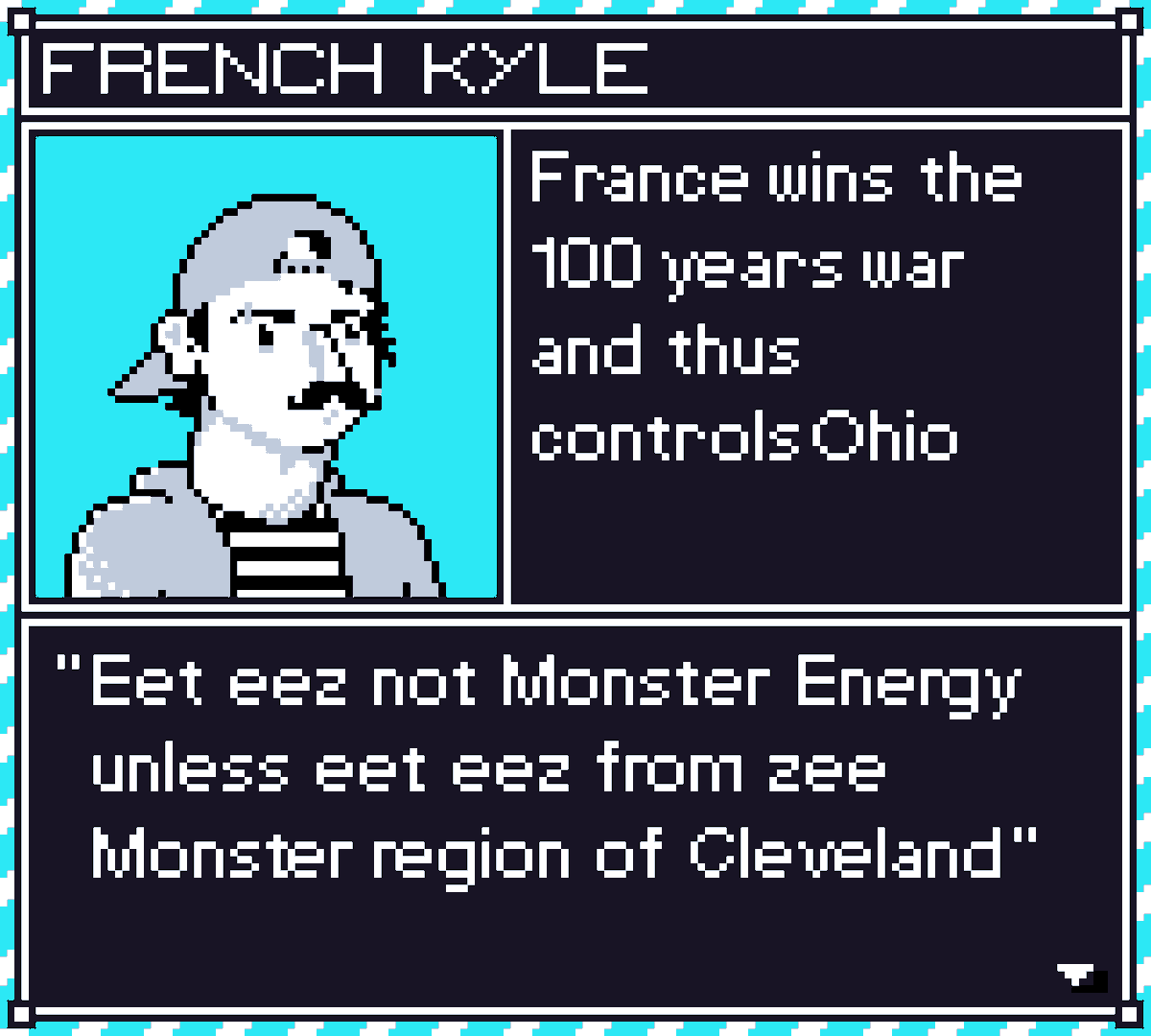 Ciaranxo's tweet photo. Introducing my new fighting Gameboy Game: Alt History Types of Guys! https://t.co/V9SpVDuu8N