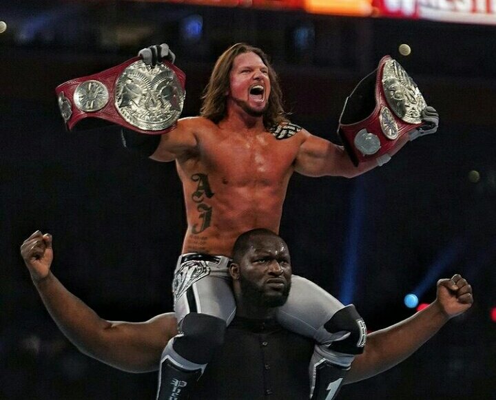 lyf_pro's tweet photo. Congrats #AndNew #GCW World Heavyweight Champion #NickGage, #UWE Champion #DerekJames, #WWE #RAW Tag Team Champions #AJStyles & #Omos, #WWE #SmackDown Women's Champion #BiancaBelair! https://t.co/R2yOigyxbf