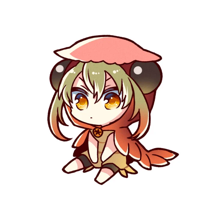 アノマロカリスちゃんは擬人化っぽいなにかを描くくらい大好きです?ぬいぐるみも持ってる 