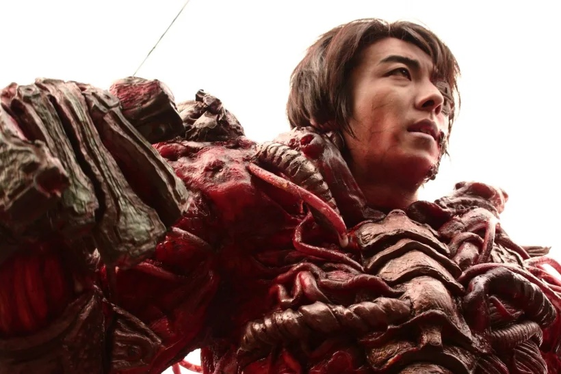 GrimoireHorror's tweet photo. We have our review of Meatball Machine (2005) being rereleased tomorrow by @Terracotta_Dist and it's a lovely revisit of a worthy classic.
https://t.co/nDLEOhEg8w
#MeatballMachine #JapaneseHorror #SplatterFilm #BodyHorror https://t.co/MeEue5EmeV