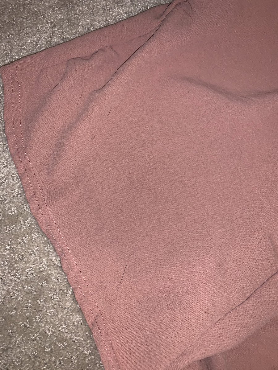 xcelesterenex's tweet photo. Just opened a package from @ASOS and it HAS PUBES EMBEDDED. There’s no other answer to these black hairs that have folicles attached 😭😭😭😭 https://t.co/e7Kpab0Ffz