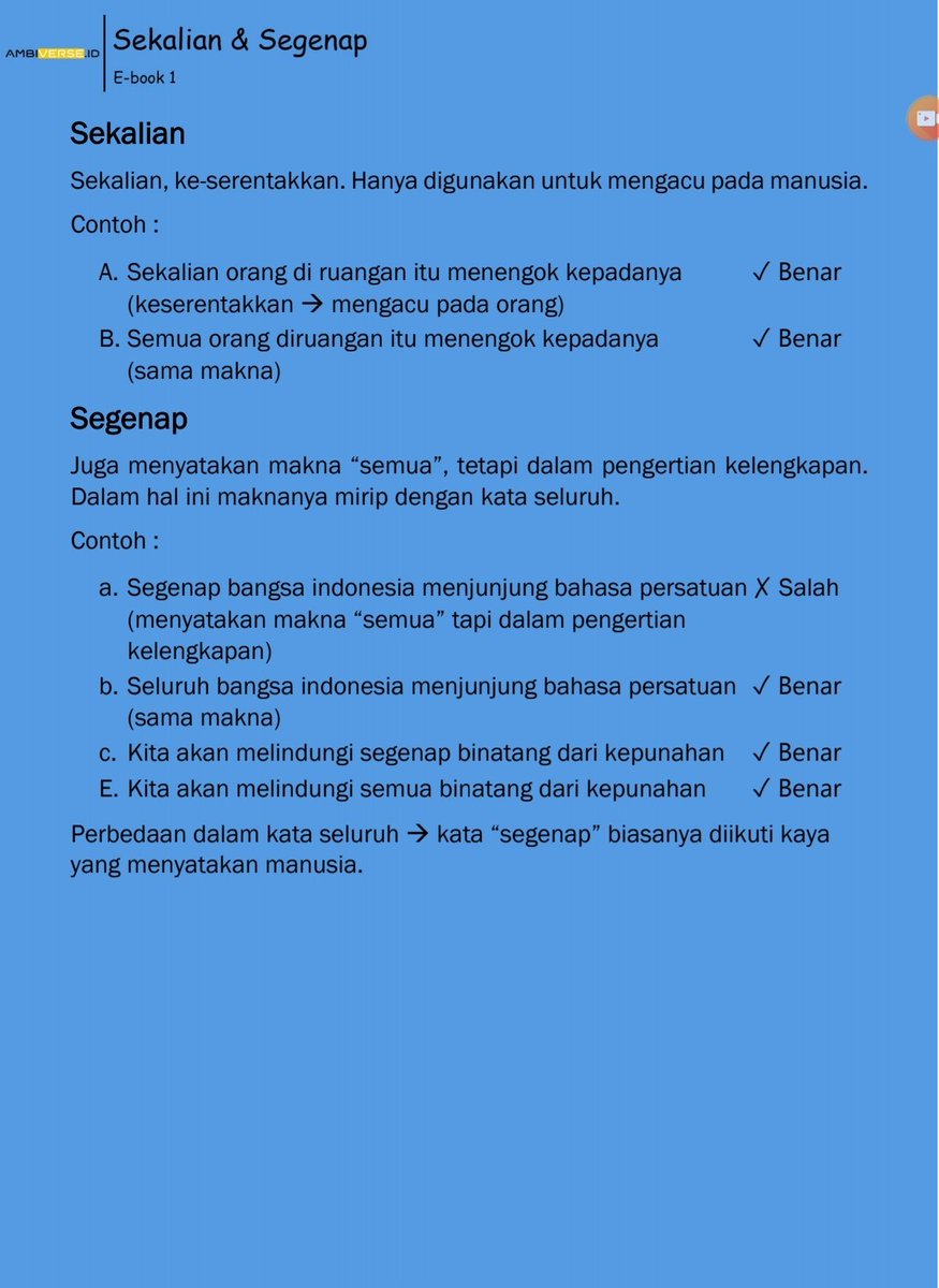 ambiversID's tweet photo. A THREAD

BACA INI UNTUK REVIEW H-1 UTBK 2021💥 https://t.co/ixsXVcRpMB