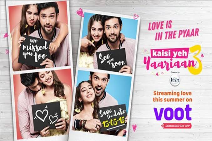 [Kaisi Yeh Yaariyaan Season 1,2 & 3]MTV & VootGroup of college students with passion of singing overcoming daily and social issues together with a lot of bullyingBoys Over Flowers Hindi Version MY FAV SHOW EVERPS: The leading Pair Manan   Parth Santhaan & Niti Taylor