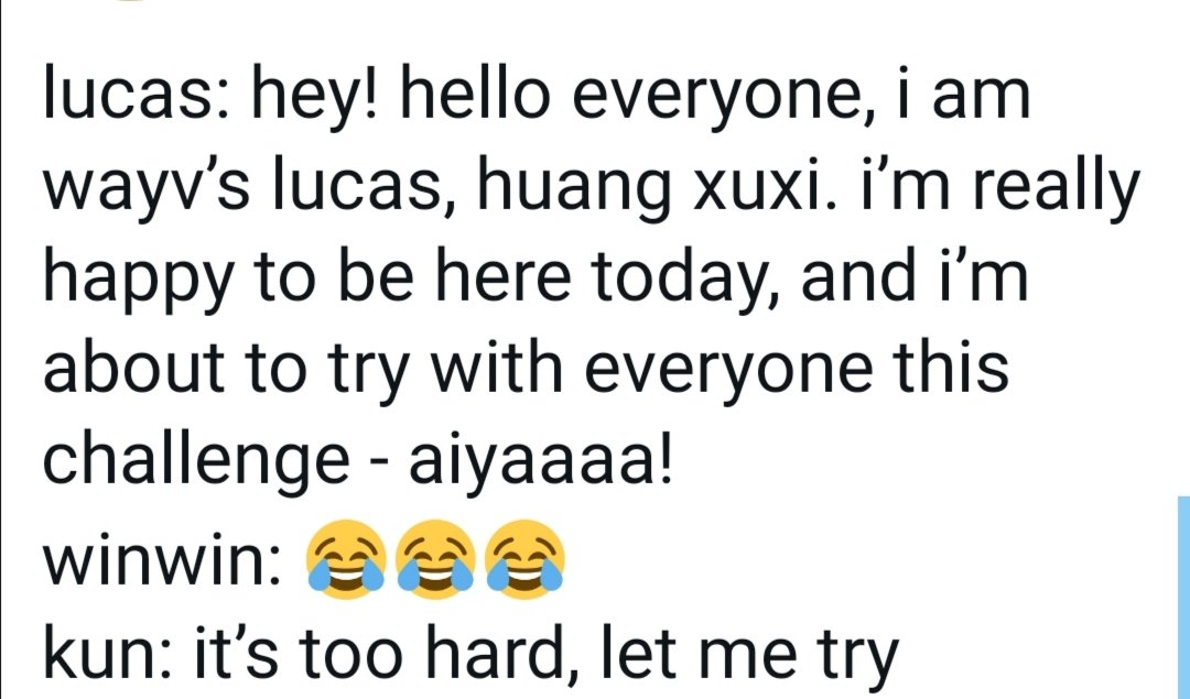 (5/77)Lucas said various time he is wayv's lucas and not nct's