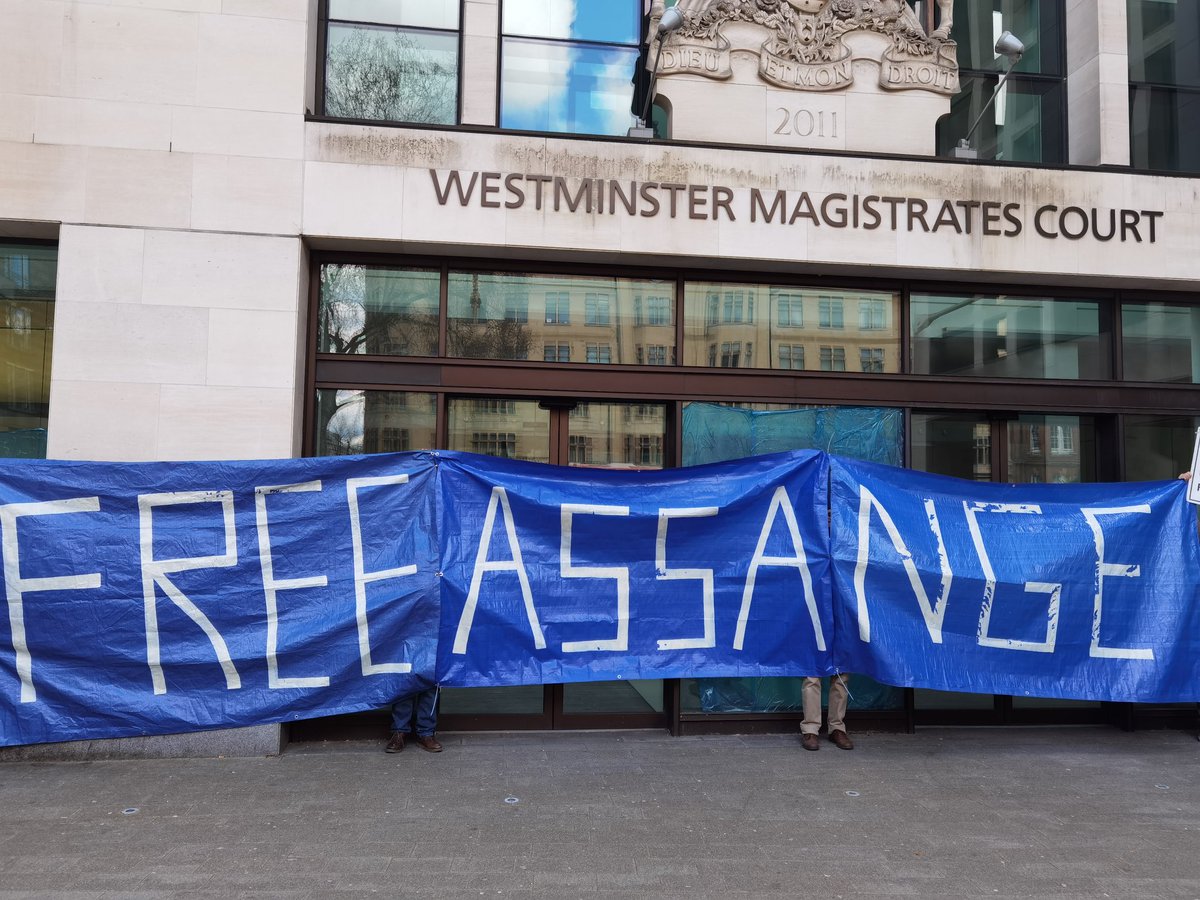 Arrived at Westminster Magistrates court