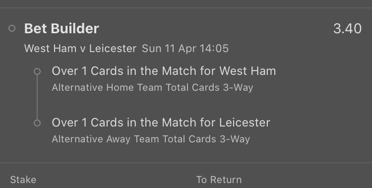 Orsato_'s tweet photo. 🏴󠁧󠁢󠁥󠁮󠁧󠁿| West Ham - Leicester. Both teams over 1,5 cards @ 3,4. Low stakes, good value with Mike Dean in charge. https://t.co/rB58nvAKuX