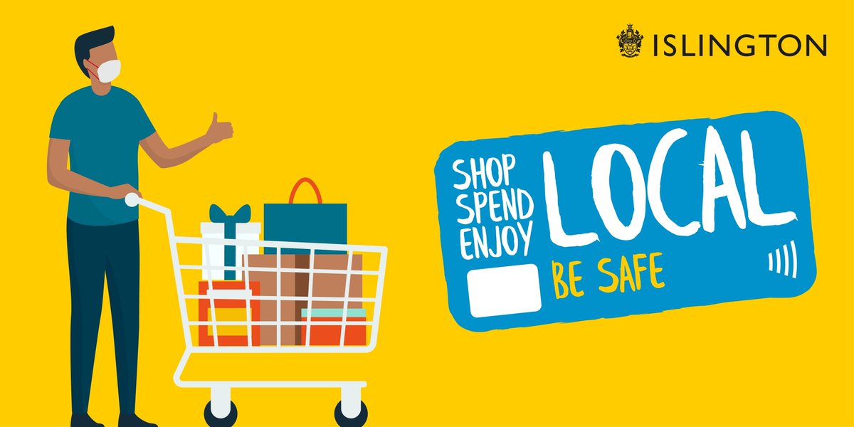 IslingtonBC's tweet photo. We’re supporting Islington businesses to reopen safely and successfully tomorrow and we're asking residents to help our local businesses recover by shopping locally. For business support, visit https://t.co/Z6XSoSOMlj . For Shop Local information, visit https://t.co/Z0dhax2xn4 https://t.co/HFwjYXWMMU