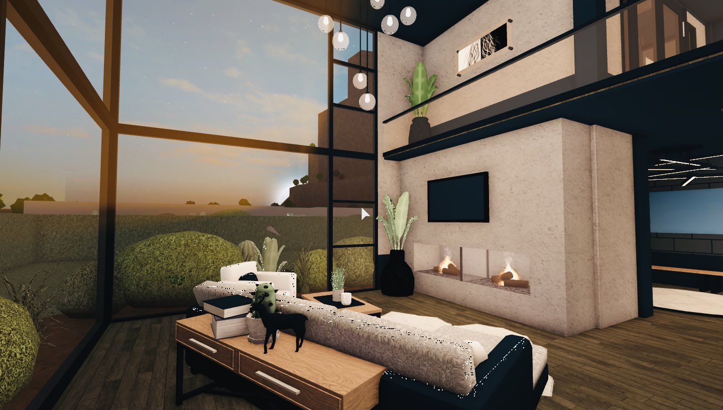 Probably one of my favorite living rooms #roblox #bloxburg  #welcometobloxburg